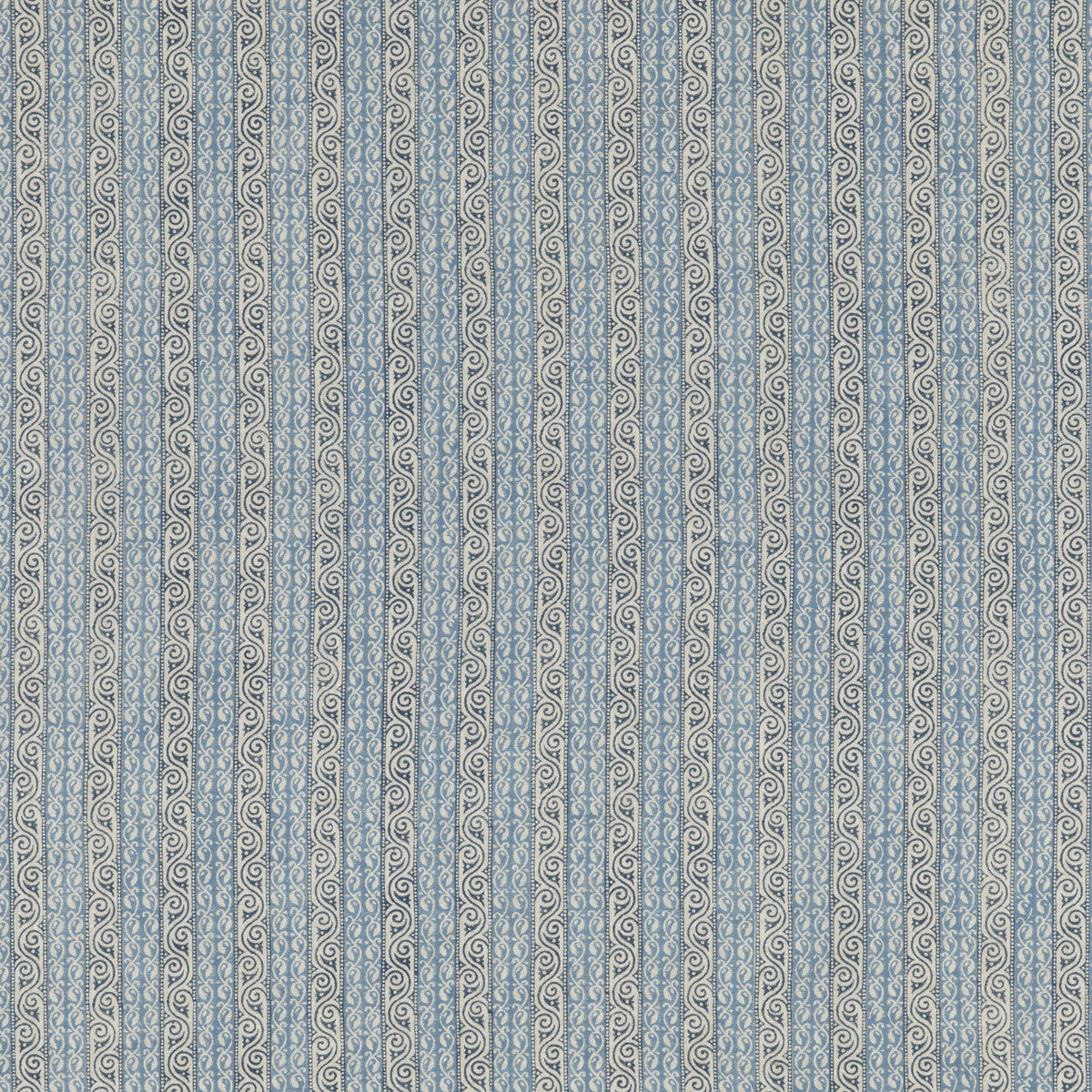 Tetbury Stripe fabric in blue color - pattern BP10921.1.0 - by G P &amp; J Baker in the Portobello collection