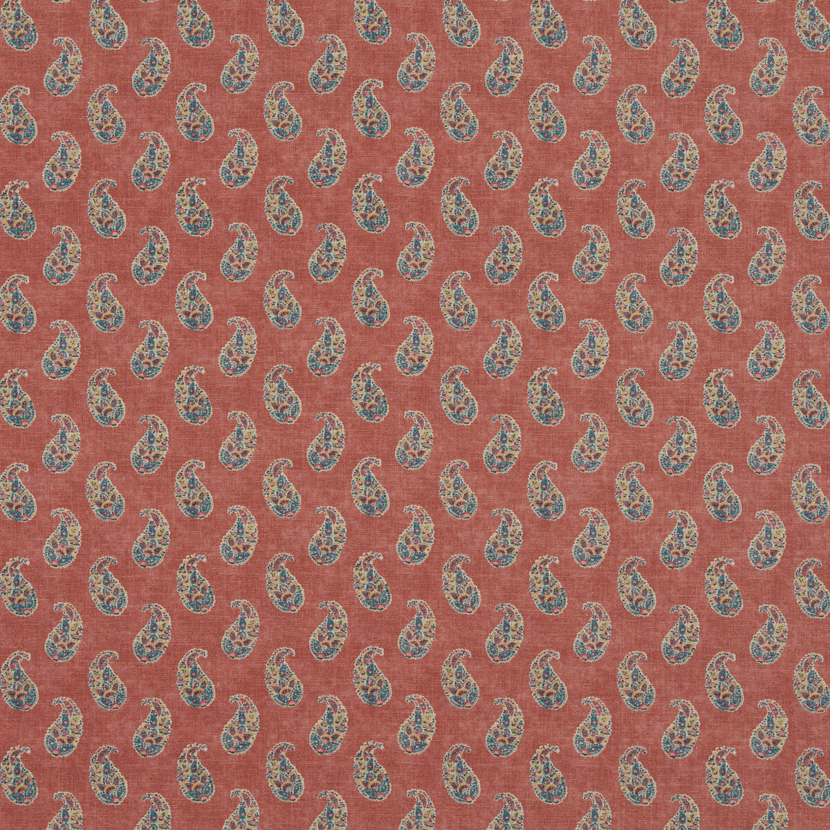 Patola Paisley fabric in red color - pattern BP10930.1.0 - by G P &amp; J Baker in the Caspian collection