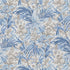 Trumpet Flowers Cotton fabric in blue color - pattern BP10976.2.0 - by G P & J Baker in the Original Brantwood Fabric collection