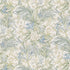 Trumpet Flowers Cotton fabric in blue/green color - pattern BP10976.3.0 - by G P & J Baker in the Original Brantwood Fabric collection