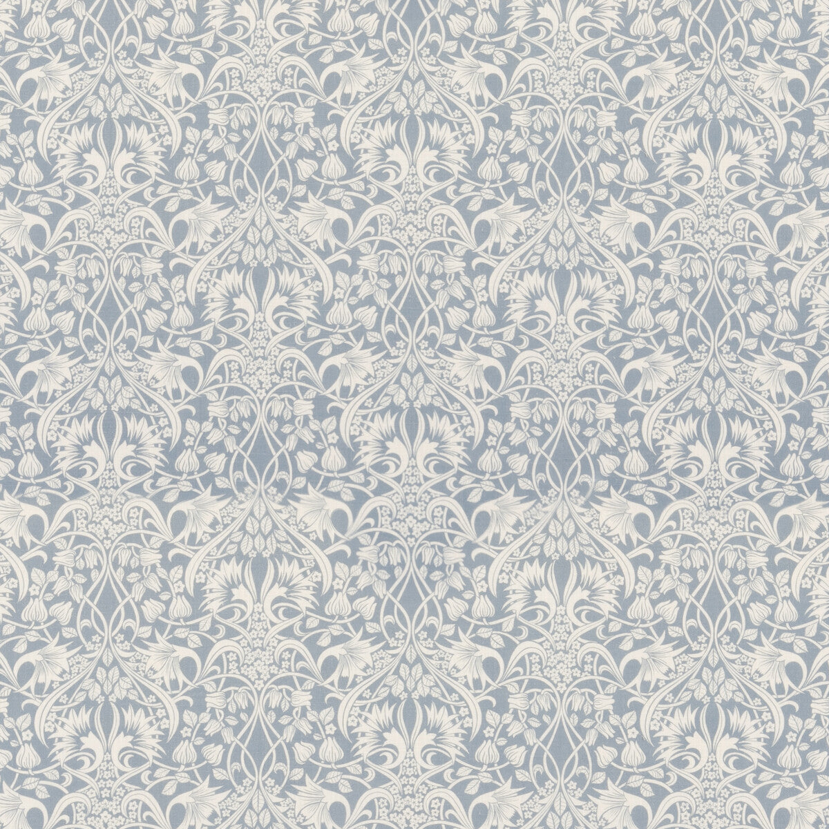 Fritillerie fabric in blue color - pattern BP10980.1.0 - by G P &amp; J Baker in the Original Brantwood Fabric collection
