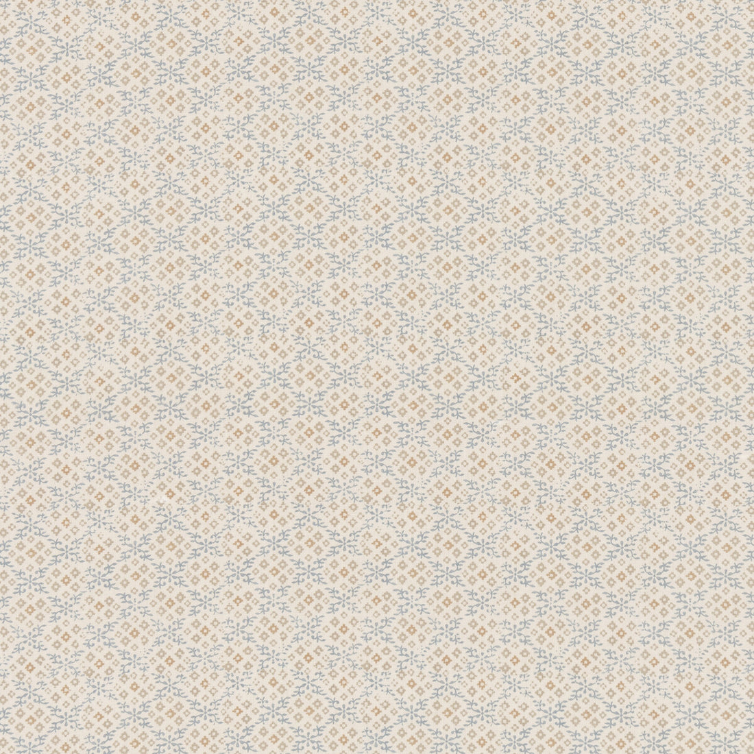 Grantly fabric in blue/sand color - pattern BP11001.5.0 - by G P &amp; J Baker in the House Small Prints collection