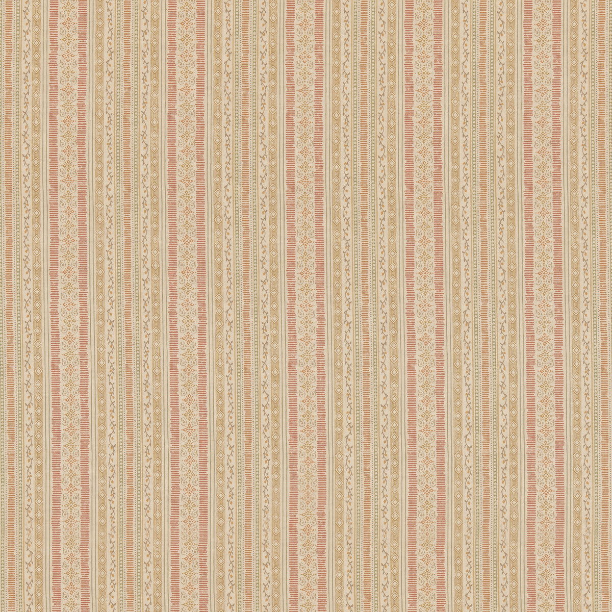 Compton fabric in red/ochre color - pattern BP11005.3.0 - by G P &amp; J Baker in the House Small Prints collection