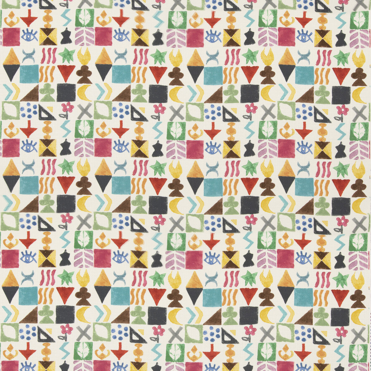 Potato Print fabric in jewel color - pattern BP11049.1.0 - by G P &amp; J Baker in the X Kit Kemp Prints And Embroideries collection