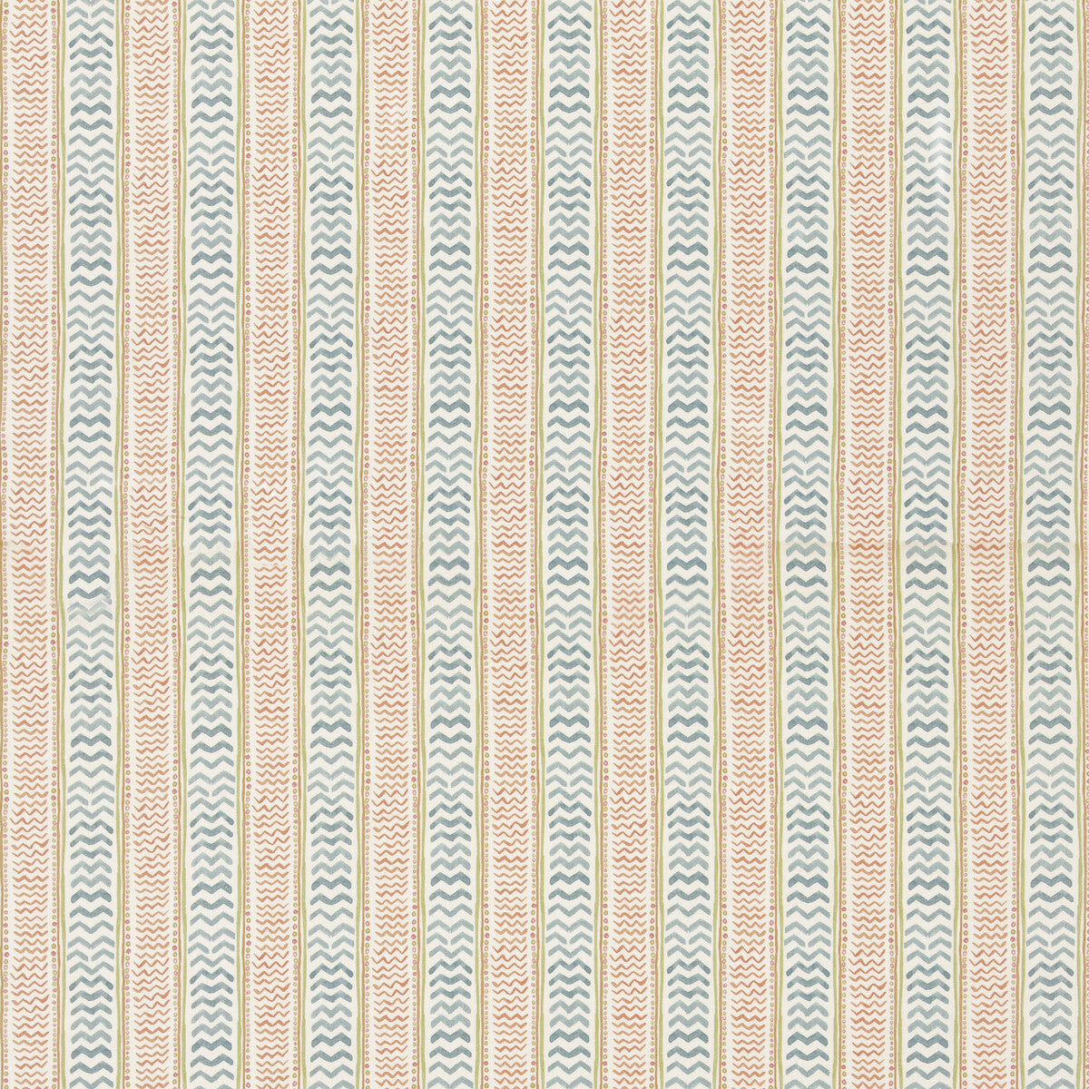 Wriggle Room fabric in teal/spice color - pattern BP11050.5.0 - by G P &amp; J Baker in the X Kit Kemp Prints And Embroideries collection