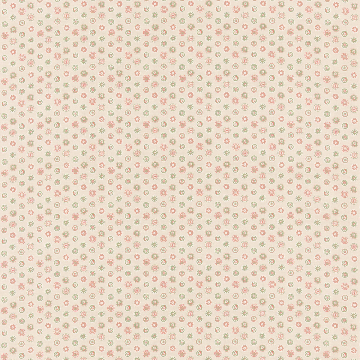 Court Buttons fabric in pink green color - pattern number BP11094.3.0 - by G P &amp; J Baker in the Royal Court collection