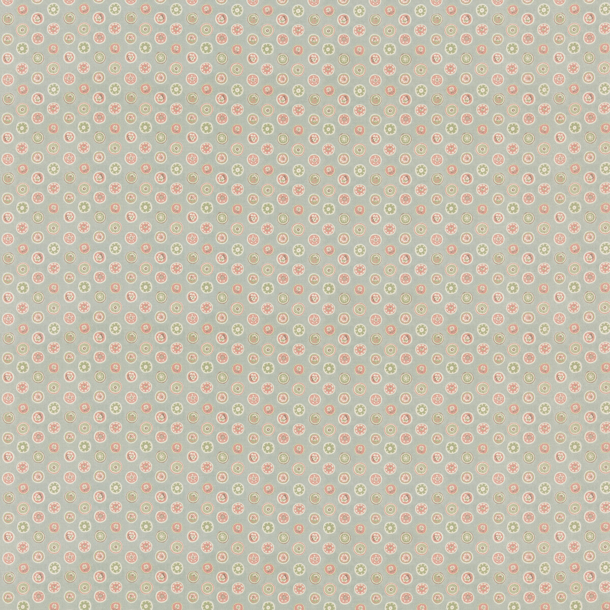 Court Buttons fabric in aqua color - pattern number BP11094.6.0 - by G P &amp; J Baker in the Royal Court collection