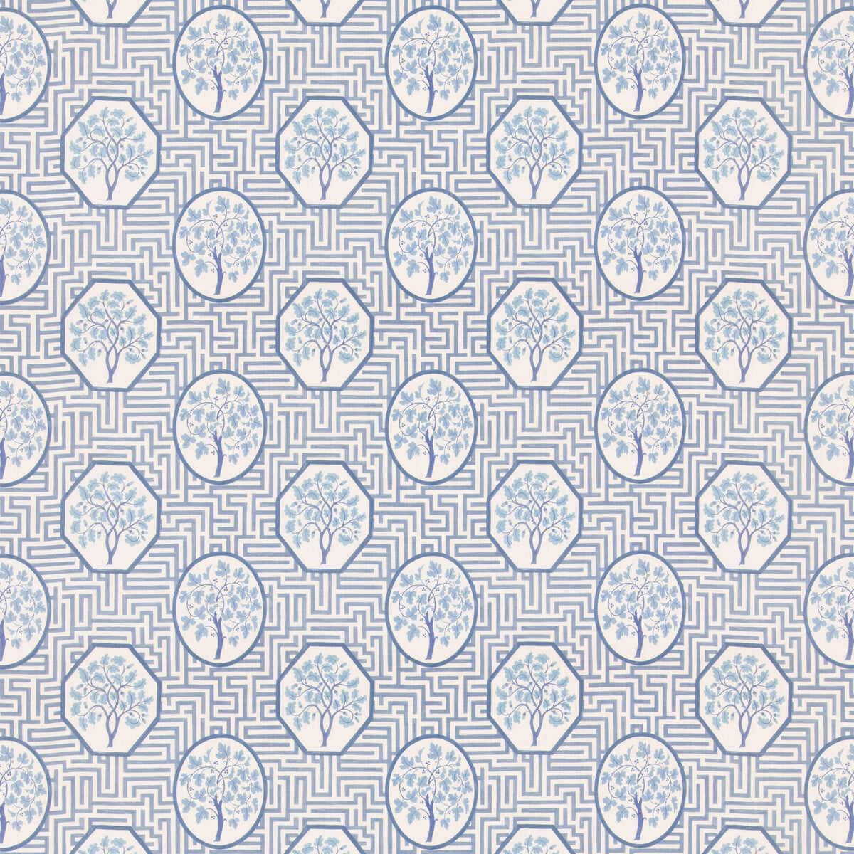Royal Maze fabric in royal blue color - pattern number BP11095.2.0 - by G P &amp; J Baker in the Royal Court collection