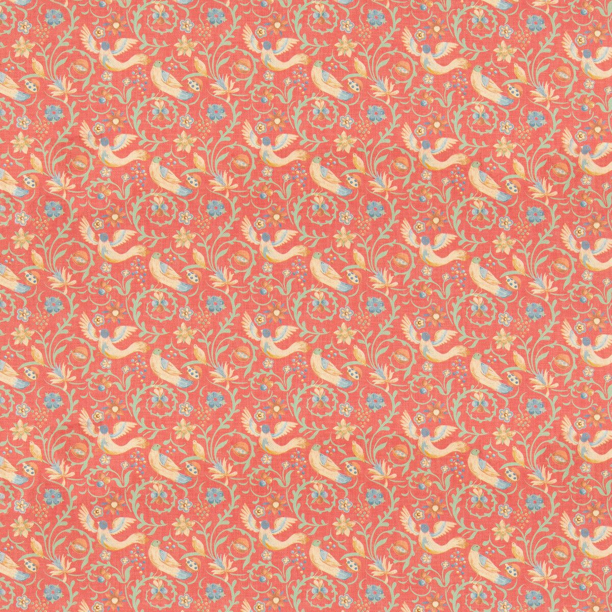 Royal Court fabric in red color - pattern number BP11096.3.0 - by G P &amp; J Baker in the Royal Court collection