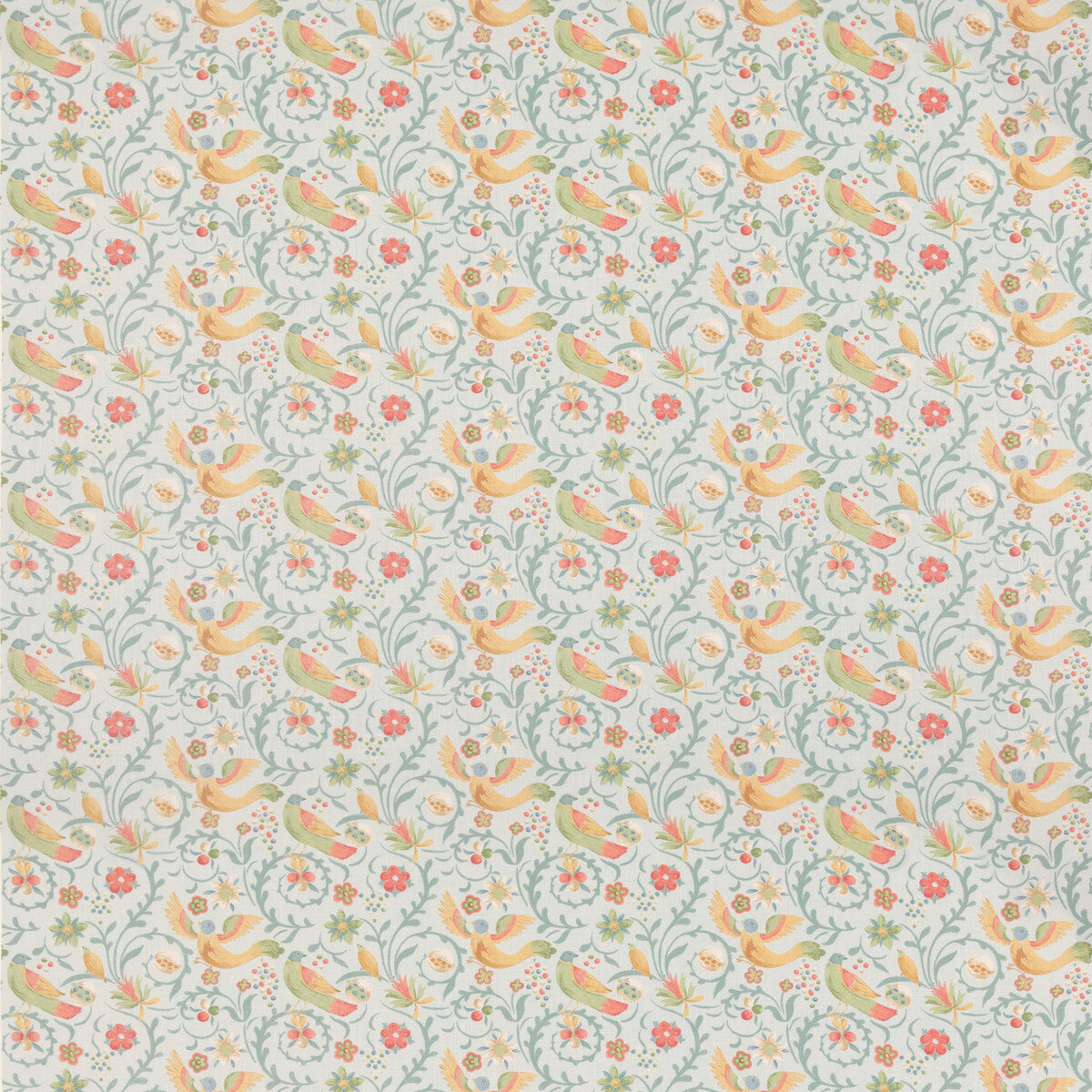 Royal Court fabric in aqua color - pattern number BP11096.4.0 - by G P &amp; J Baker in the Royal Court collection