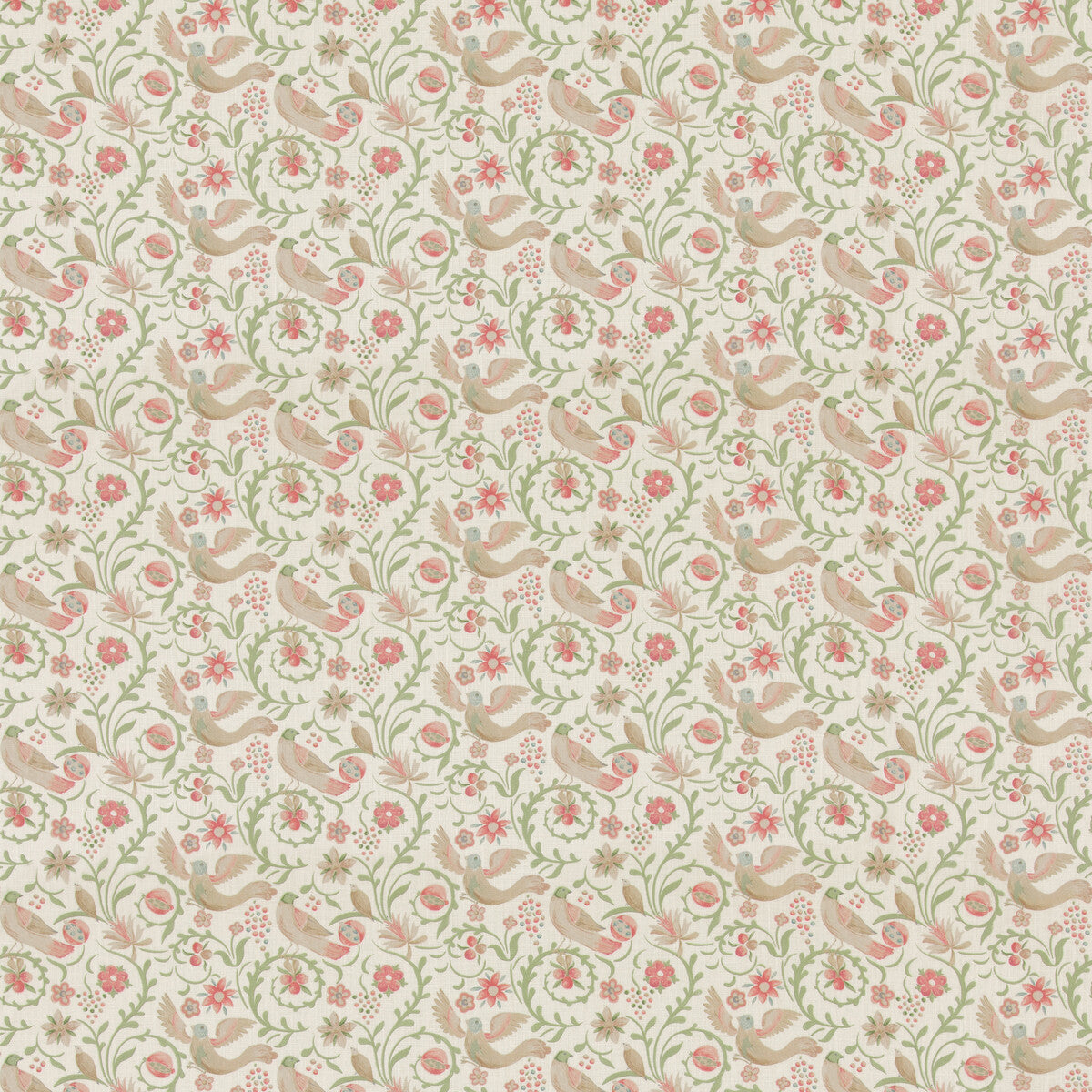 Royal Court fabric in pink green color - pattern number BP11096.5.0 - by G P &amp; J Baker in the Royal Court collection