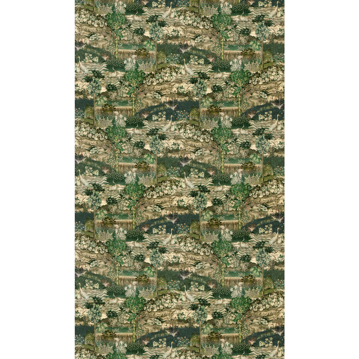 Palace Tapestry Velvet fabric in royal green color - pattern number BP11102.1.0 - by G P &amp; J Baker in the Royal Court collection