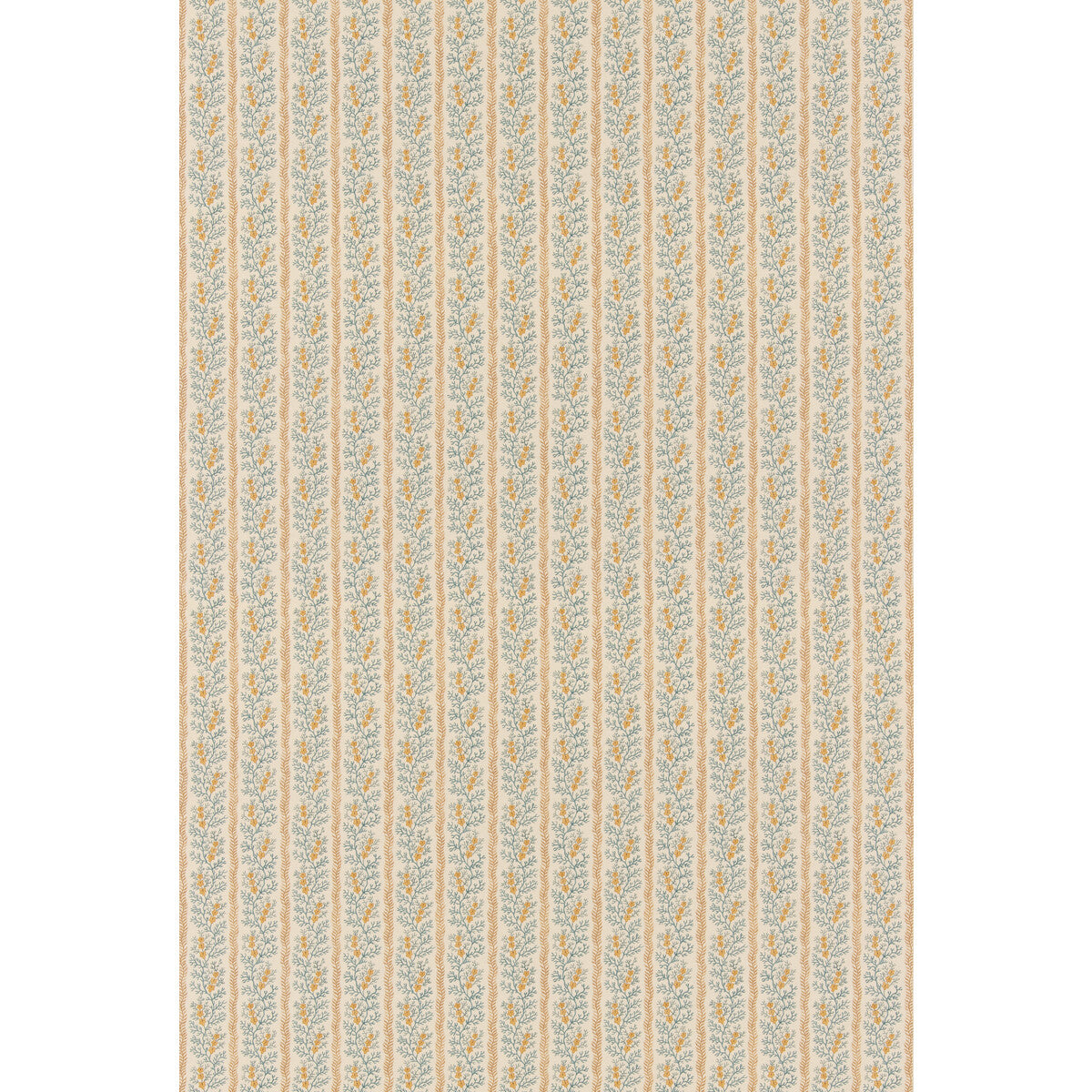 Symington fabric in ochre/blue color - pattern number BP11111.4.0 - by G P &amp; J Baker in the House Small Prints II collection