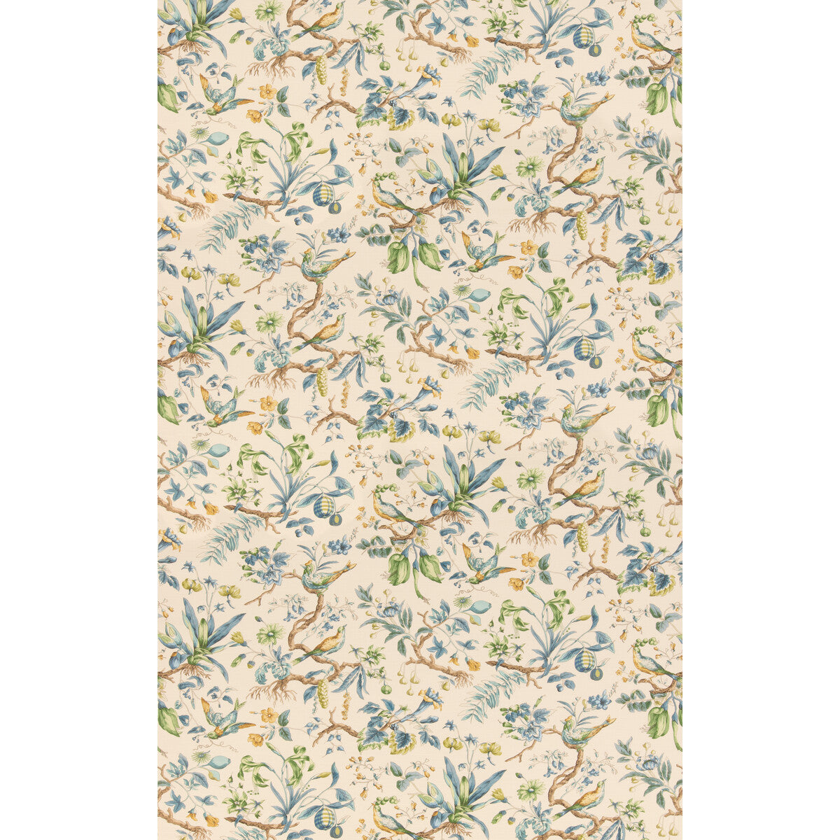 Kentwell fabric in blue/green color - pattern number BP11118.4.0 - by G P &amp; J Baker in the Canton collection