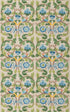 Tudor Rose fabric in Blue/Green color - pattern number BP11135.2.0 - by G P & J Baker in the Kit Kemp II collection