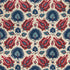 Kashmiri Linen Print fabric in navy/berry color - pattern BR-700020.5019.0 - by Brunschwig & Fils in the Grand Bazaar collection