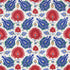 Kashmiri Linen Print fabric in blue/red color - pattern BR-700020.5193.0 - by Brunschwig & Fils in the Grand Bazaar collection