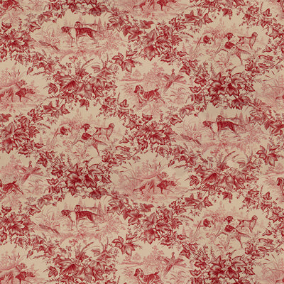 On Point Cotton Print fabric in red color - pattern BR-70416.166.0 - by Brunschwig &amp; Fils