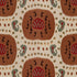 Samarkand Cotton And Linen Print fabric in brown on beige color - pattern BR-71110.08.0 - by Brunschwig & Fils in the Les Alizes collection