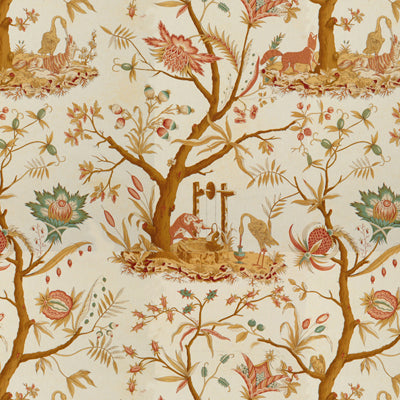 Les Fables fabric in blond color - pattern BR-71617.10.0 - by Brunschwig &amp; Fils