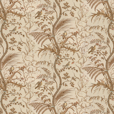 Bird And Thistle Cotton Print fabric in beige color - pattern BR-79431.068.0 - by Brunschwig &amp; Fils
