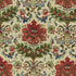 Windsor Damask Cotton & Linen Print fabric in red on ecru color - pattern BR-79574.010.0 - by Brunschwig & Fils