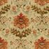 Windsor Damask Cotton & Linen Print fabric in copper on sand color - pattern BR-79574.847.0 - by Brunschwig & Fils