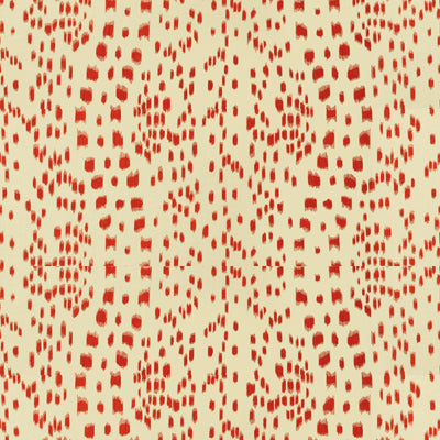 Les Touches Cotton Print fabric in red color - pattern BR-79585.166.0 - by Brunschwig &amp; Fils