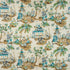 Xian Linen & Cotton Print fabric in seafoam/sand color - pattern BR-79601.113.0 - by Brunschwig & Fils in the Baret collection