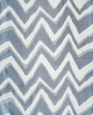 Chevron Bar Silk Warp Print fabric in marine color - pattern BR-79785.271.0 - by Brunschwig &amp; Fils