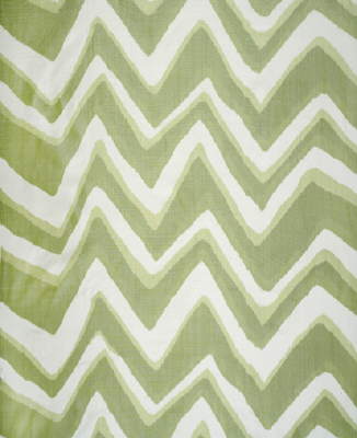 Chevron Bar Silk Warp Print fabric in aloe color - pattern BR-79785.414.0 - by Brunschwig &amp; Fils