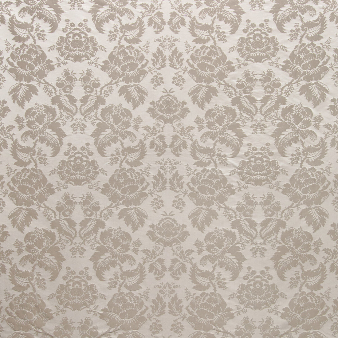 Moulins Damask fabric in grey color - pattern BR-81035.11.0 - by Brunschwig &amp; Fils