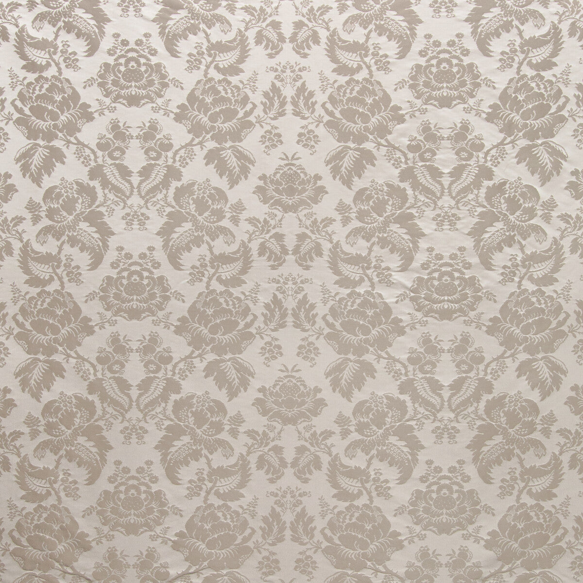 Moulins Damask fabric in grey color - pattern BR-81035.11.0 - by Brunschwig &amp; Fils