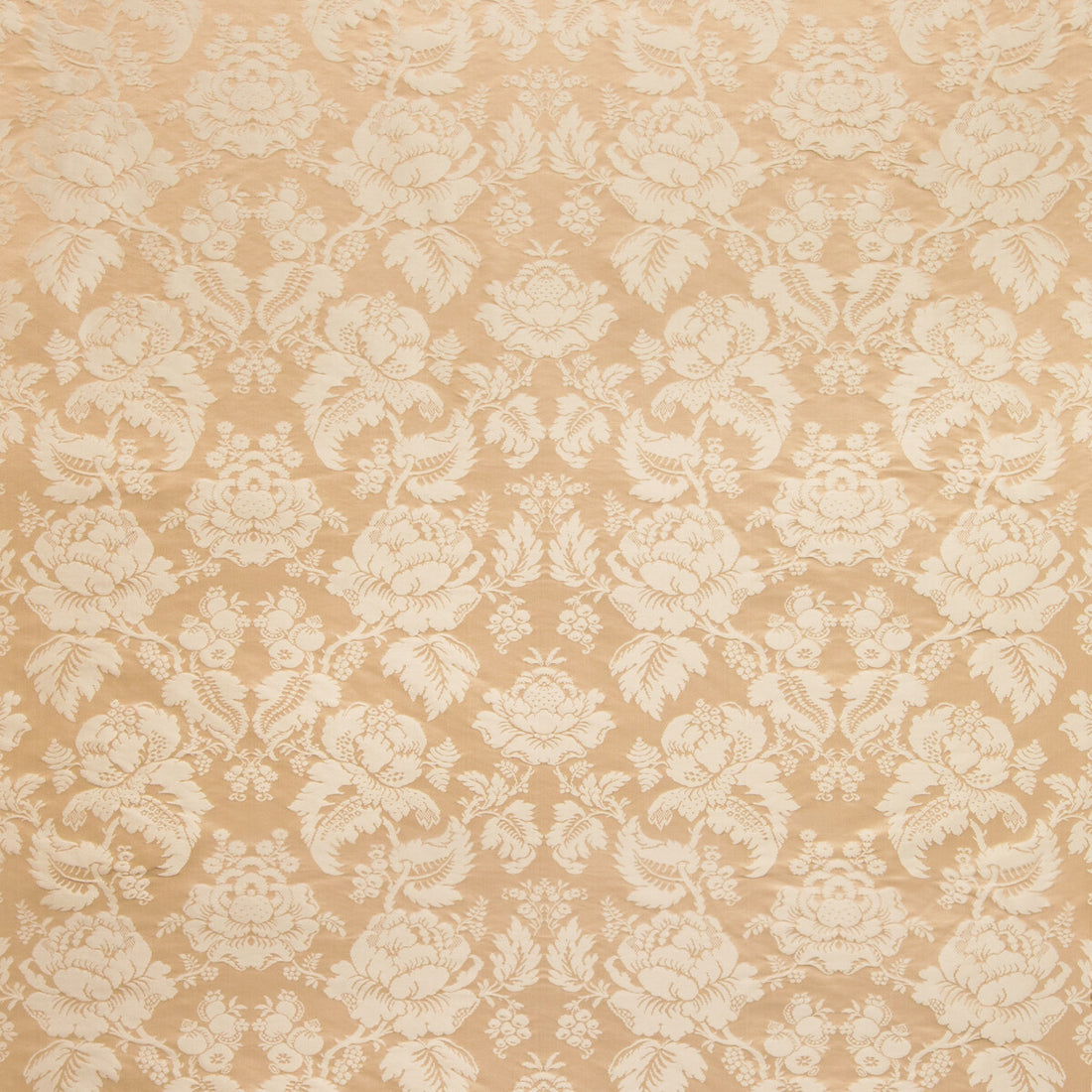 Moulins Damask fabric in sand color - pattern BR-81035.1116.0 - by Brunschwig &amp; Fils