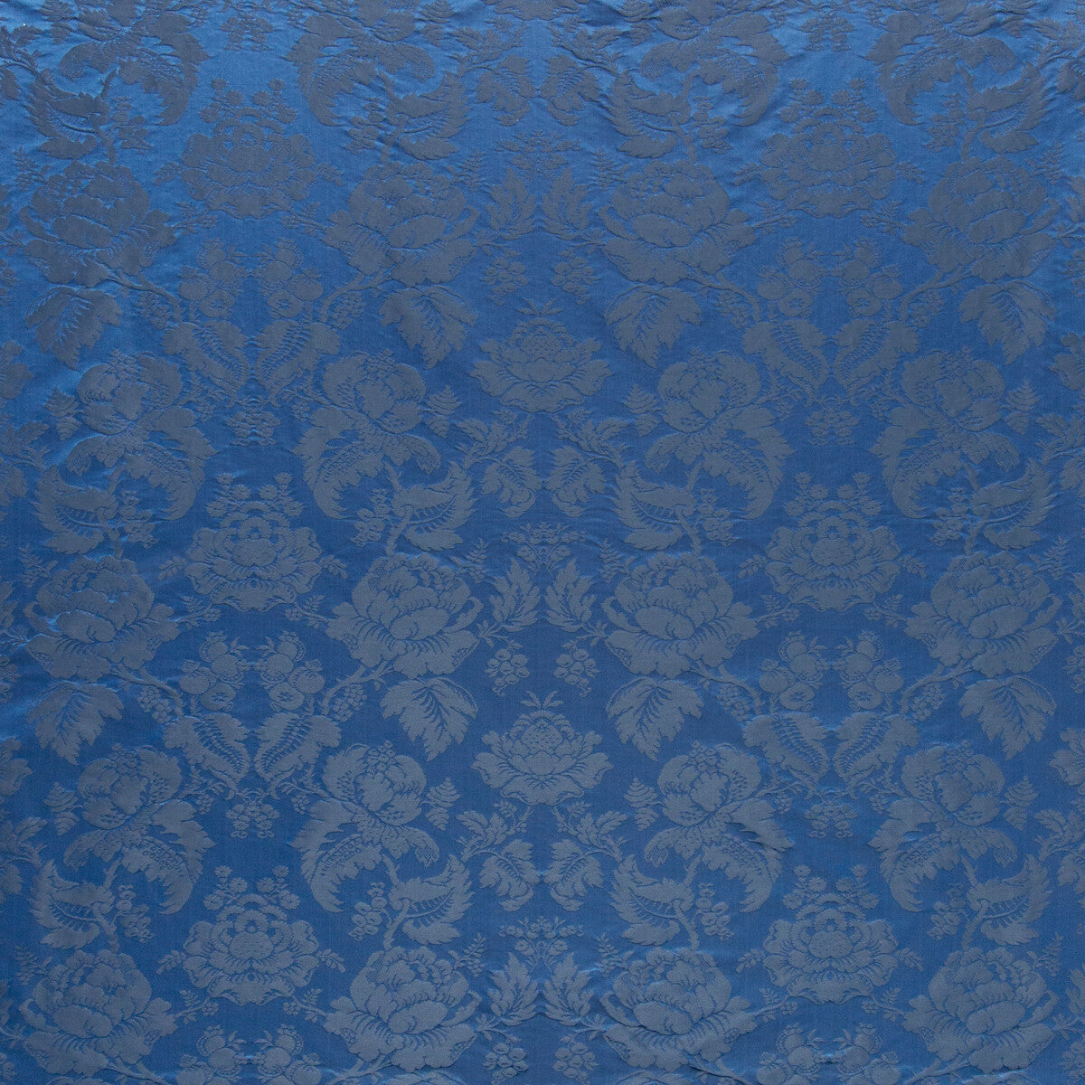 Moulins Damask fabric in ocean color - pattern BR-81035.55.0 - by Brunschwig &amp; Fils