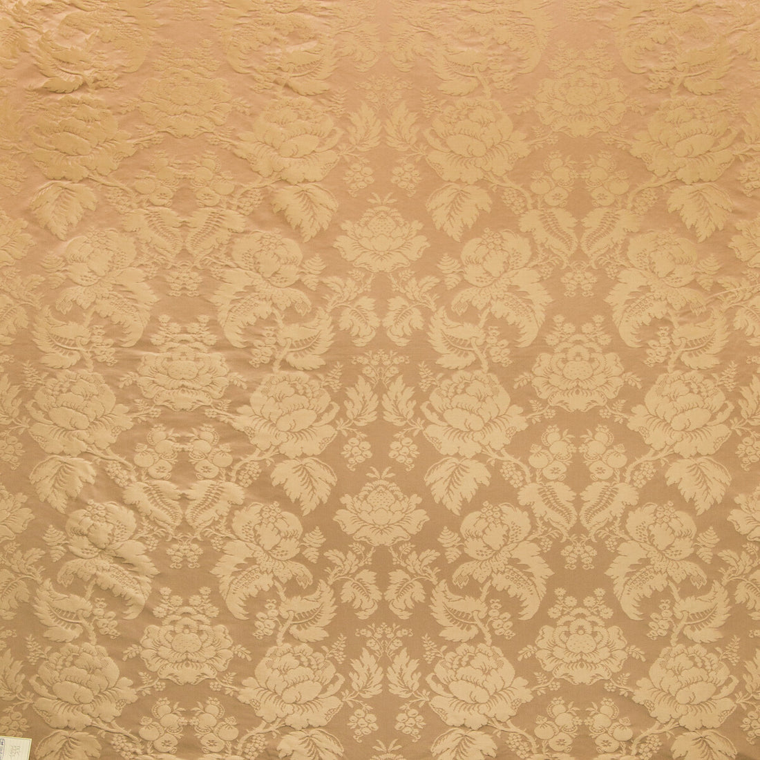 Moulins Damask fabric in wheat color - pattern BR-81035.616.0 - by Brunschwig &amp; Fils