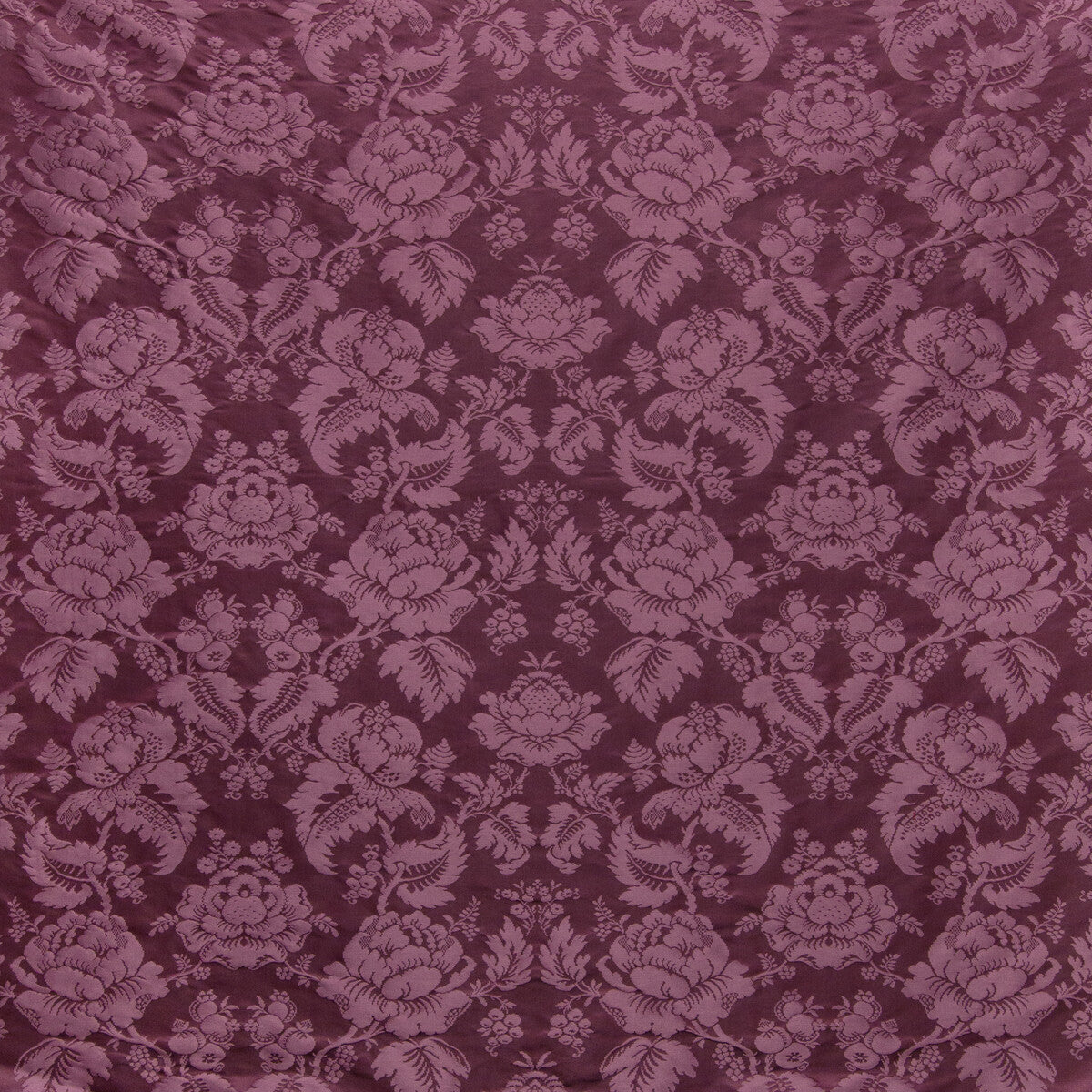 Moulins Damask fabric in eggplant color - pattern BR-81035.909.0 - by Brunschwig &amp; Fils