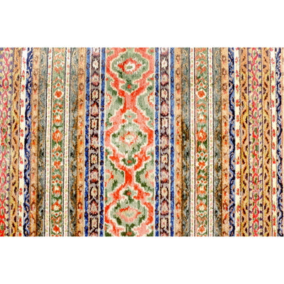 Savonnerie Velvet fabric in moss &amp; terracotta color - pattern BR-89305.M46.0 - by Brunschwig &amp; Fils