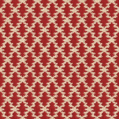 Diamond Lattice Figured Texture fabric in poppy color - pattern BR-89739.143.0 - by Brunschwig &amp; Fils