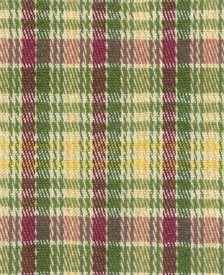 Kingston Plaid fabric in fuchsia/grass/straw color - pattern BR-89770.M14.0 - by Brunschwig &amp; Fils