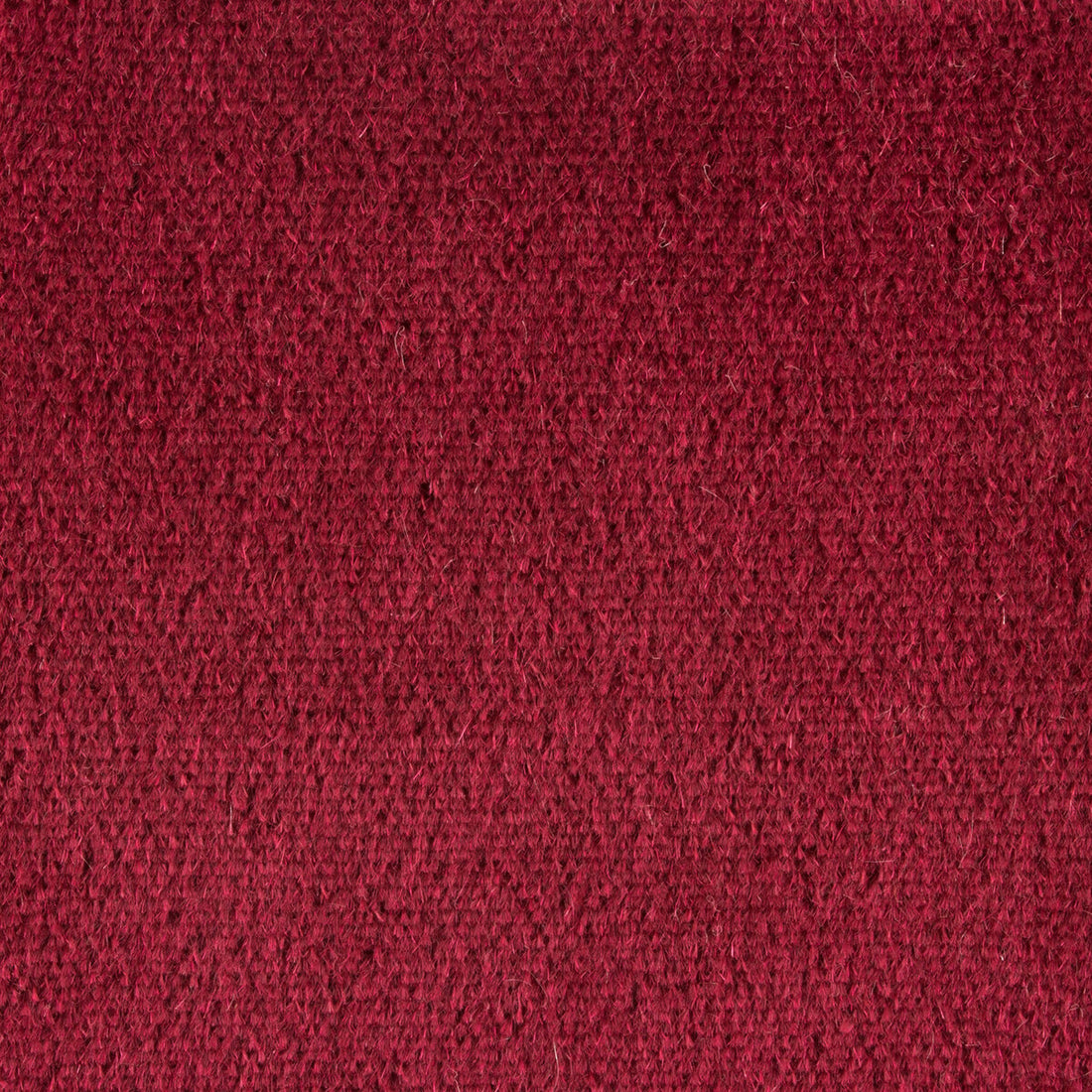 Autun Mohair Velvet fabric in crimson color - pattern BR-89778.174.0 - by Brunschwig &amp; Fils