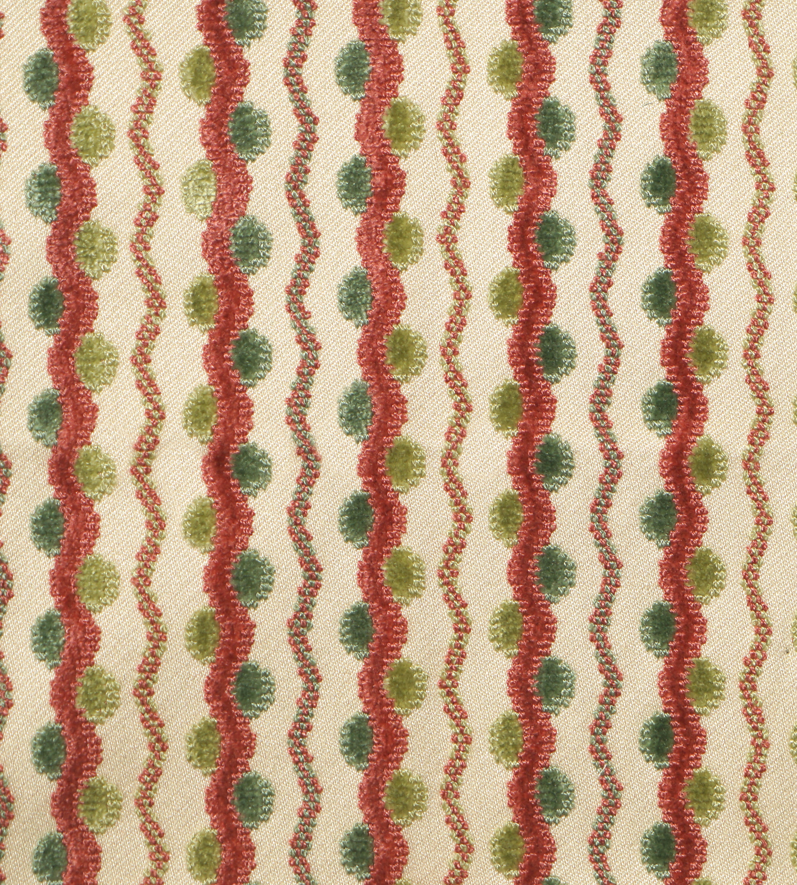 Lavina Squiggle fabric in raspberry leaf color - pattern number BX 31964059 - by Scalamandre in the  collection