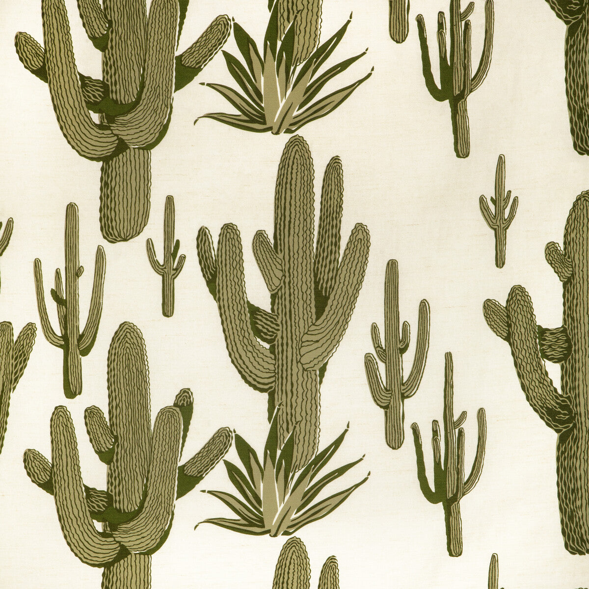 Cacti Land fabric in grove color - pattern number CACTI LAND.31.0 - by Kravet Couture in the Harwood Steiger collection