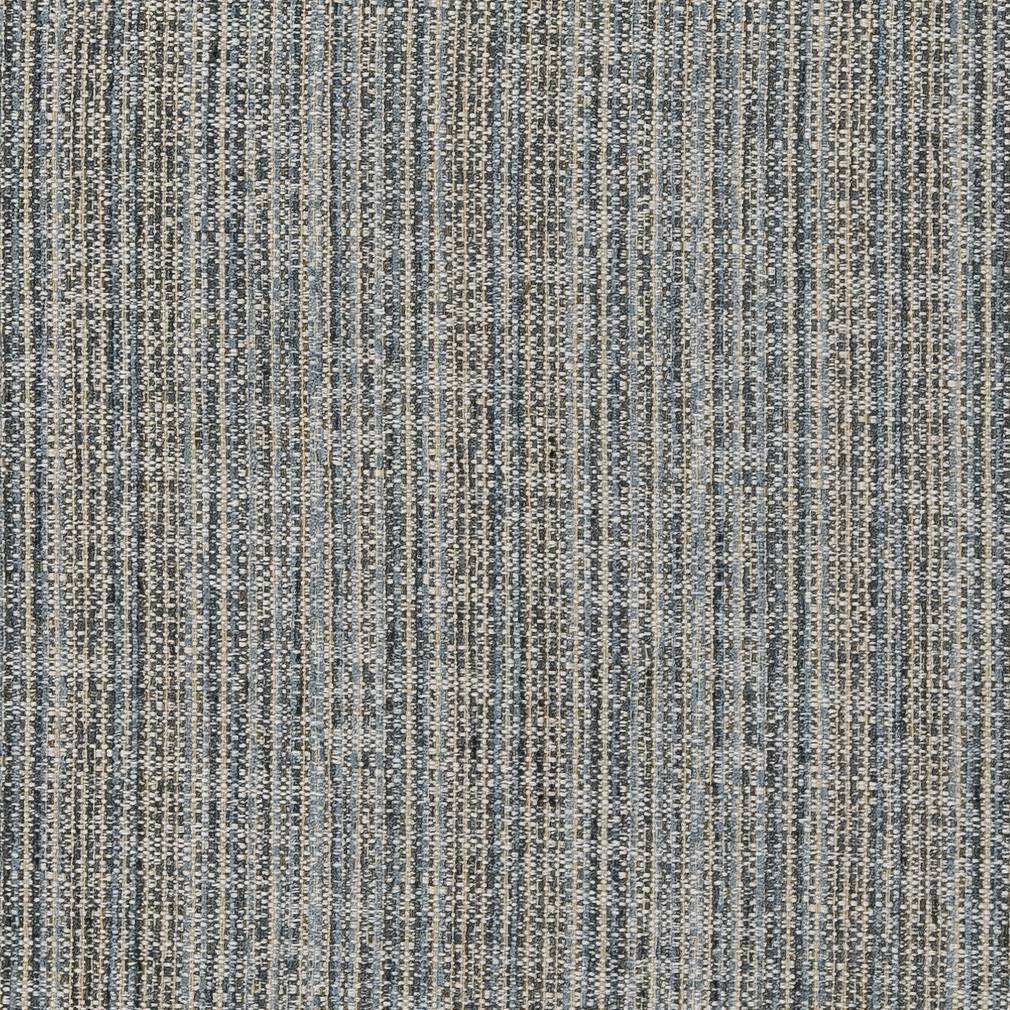 Vertical Stripe fabric in blue charcoal color - pattern number CB600-182 - by Charlotte in the Blue Green and Teal collection