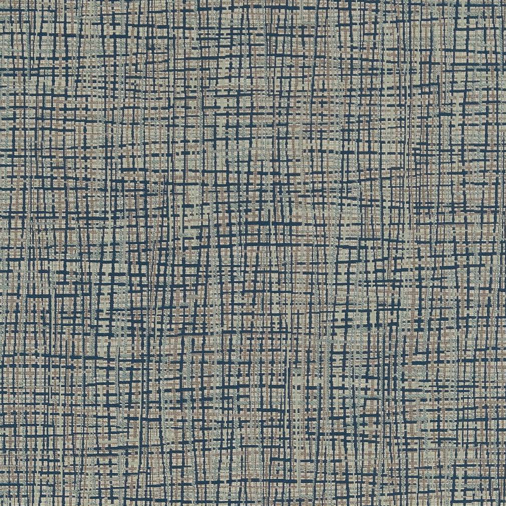 Intertwine fabric in blue and neutral color - pattern number CB700-415 - by Charlotte in the Blue Green and Teal collection