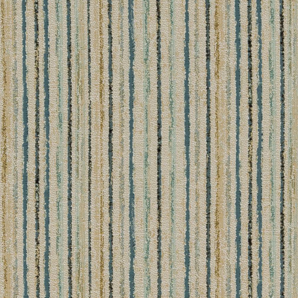 Narrow Stripe fabric in ocean color - pattern number CB800-246 - by Charlotte in the Blue Green and Teal collection