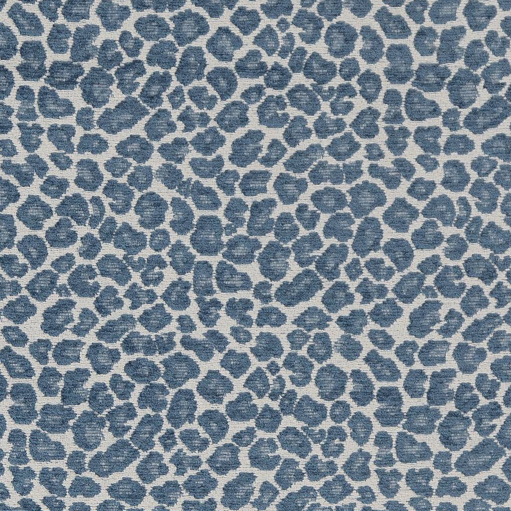 Leopard Print fabric in blue color - pattern number CB800-262 - by Charlotte in the Blue Green and Teal collection