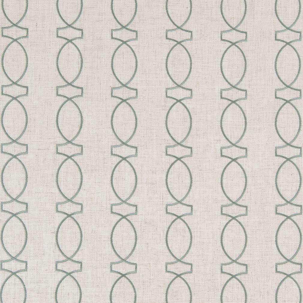 Geometric Trellis fabric in green color - pattern number CB900-40 - by Charlotte in the Blue Green and Teal collection