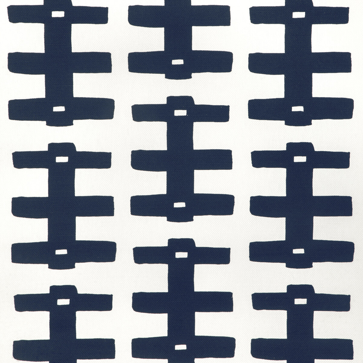 Bridge fabric in dark navy oyster color - pattern number CCF-2306.1650.0 - by Caroline Cecil Textiles in the Origins collection