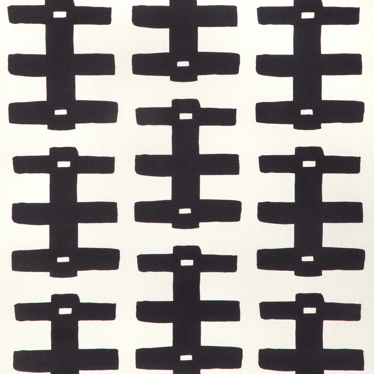 Bridge fabric in black oyster color - pattern number CCF-2306.816.0 - by Caroline Cecil Textiles in the Origins collection
